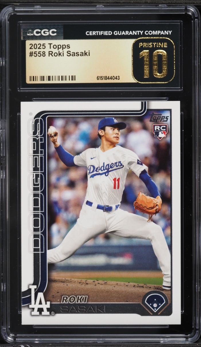 2025 Topps Roki Sasaki ROOKIE #558 CGC 10 PRISTINE