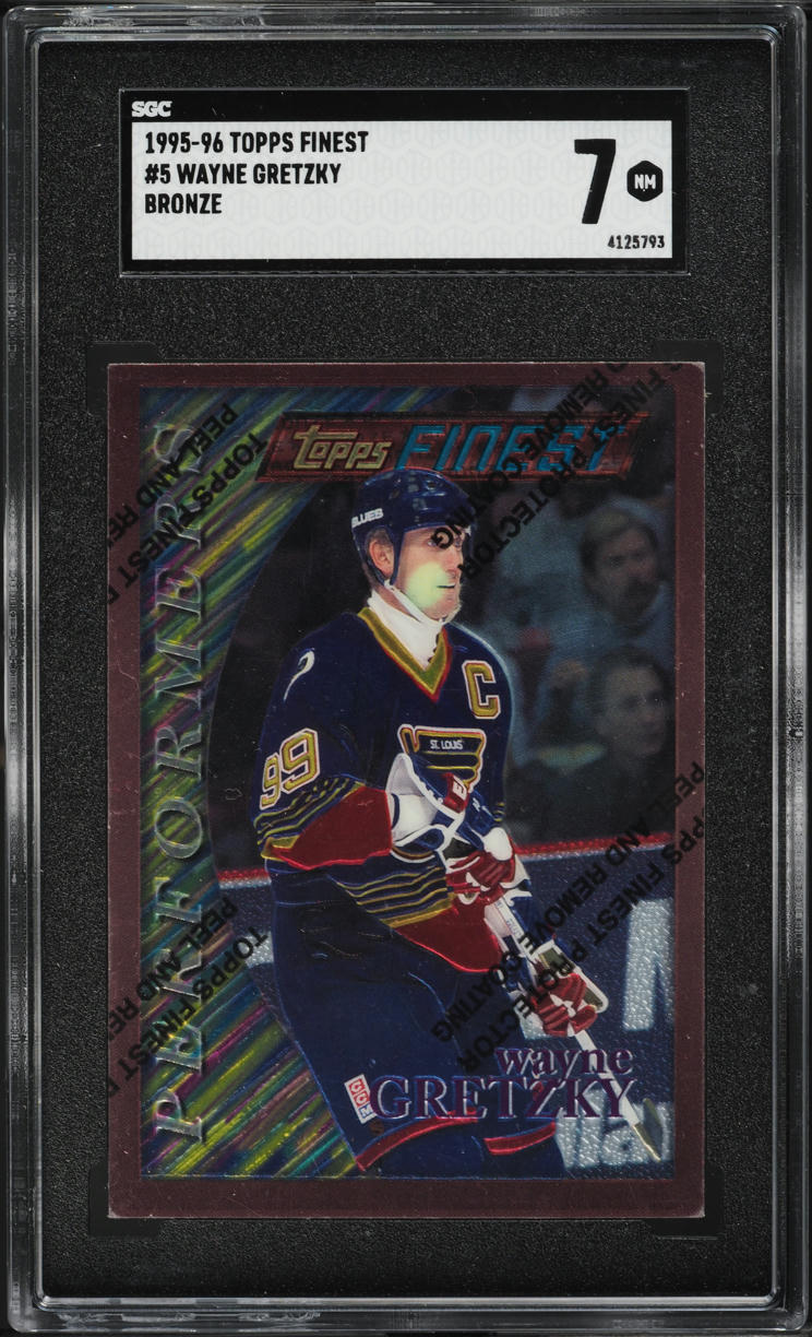 1995 Finest Bronze w/ Coating Wayne Gretzky #5 SGC 7 NRMT
