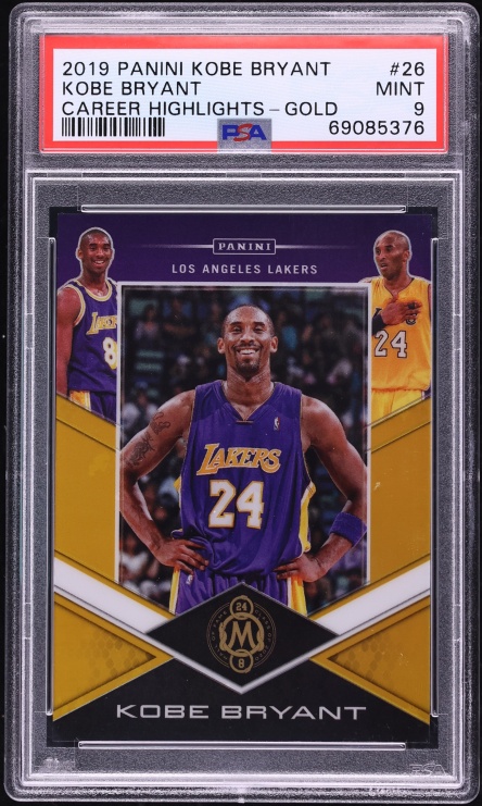2019 Panini Career Highlights Gold Kobe Bryant /8 #26 PSA 9 MINT - Photo 1