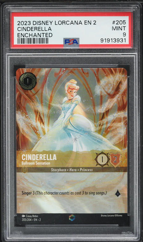 2024 Topps Chrome Disney Sapphire Edition Orange Cinderella /25