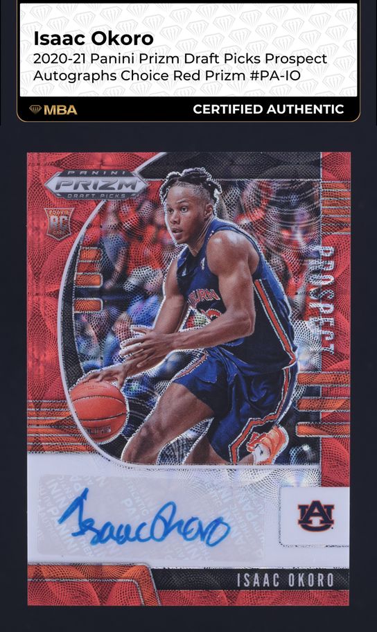 2020 Panini Prizm Draft Crusade Green Isaac Okoro ROOKIE #84