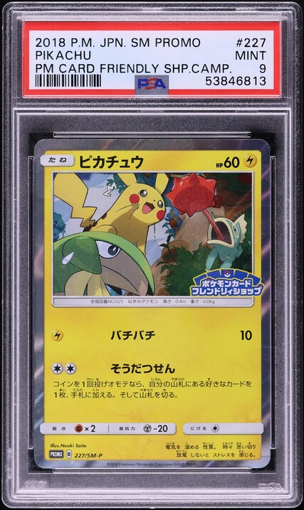 2018 ピカチュウ SM PROMO #288 GEM MT 10 2018 Pokemon Japanese SM