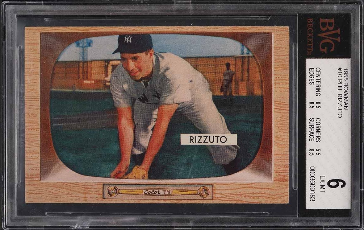 1955 Bowman Phil Rizzuto #10 BGS 6 EXMT on Fanatics Collect