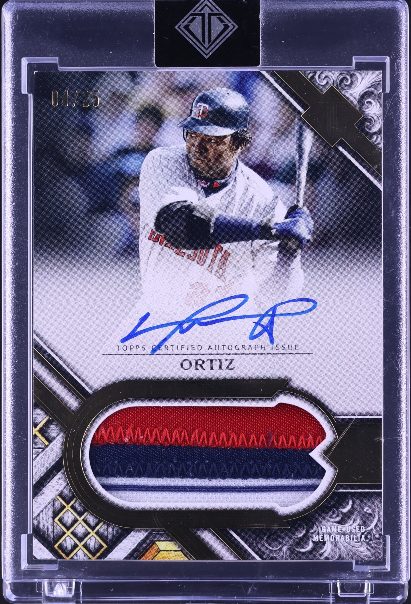 2025 Topps Transcendent Collection David Ortiz PATCH AUTO /25 #PCA-DOR