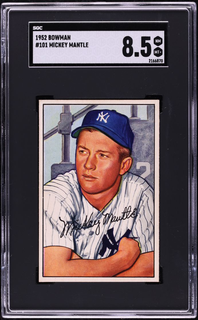 1952 Bowman Mickey Mantle #101 SGC 8.5 NM-MT+