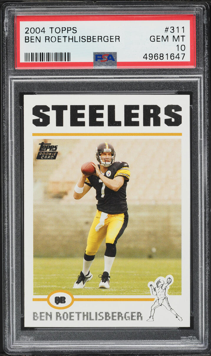 2004 Topps Football Ben Roethlisberger ROOKIE #311 PSA 10 GEM MINT