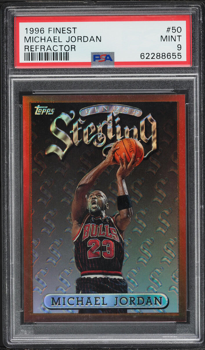 1996 Finest Bronze Refractor Michael Jordan #50 PSA 9 MINT