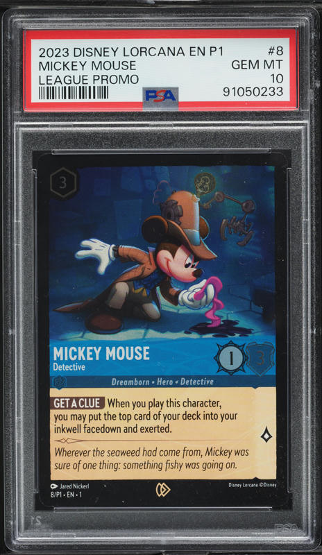 2022 Disney Lorcana Promo D23 Expo Mickey Mouse #1 PSA 10 GEM MINT