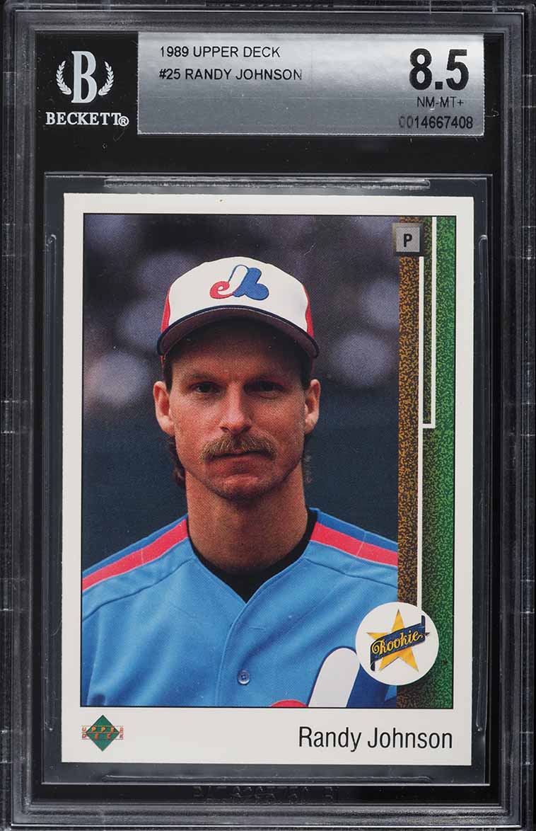1989 Upper Deck Randy Johnson ROOKIE #25 SGC 9 MINT on