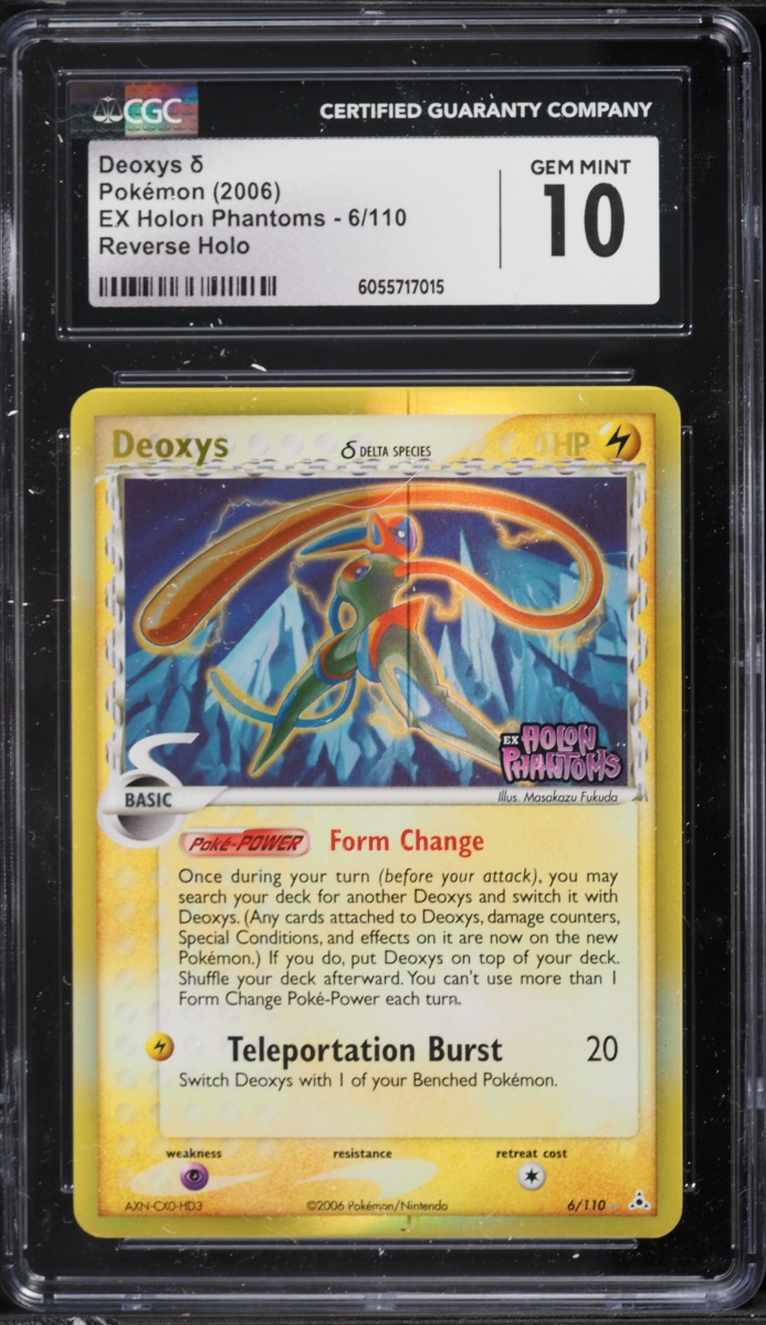 2006 Pokemon EX Holon Phantoms Reverse Holo Deoxys #6 CGC 10 GEM MINT