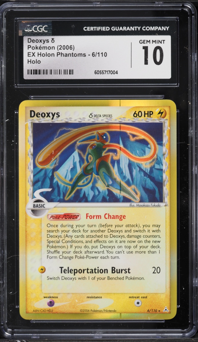 2006 Pokemon EX Holon Phantoms Holo Deoxys #6 CGC 10 GEM MINT