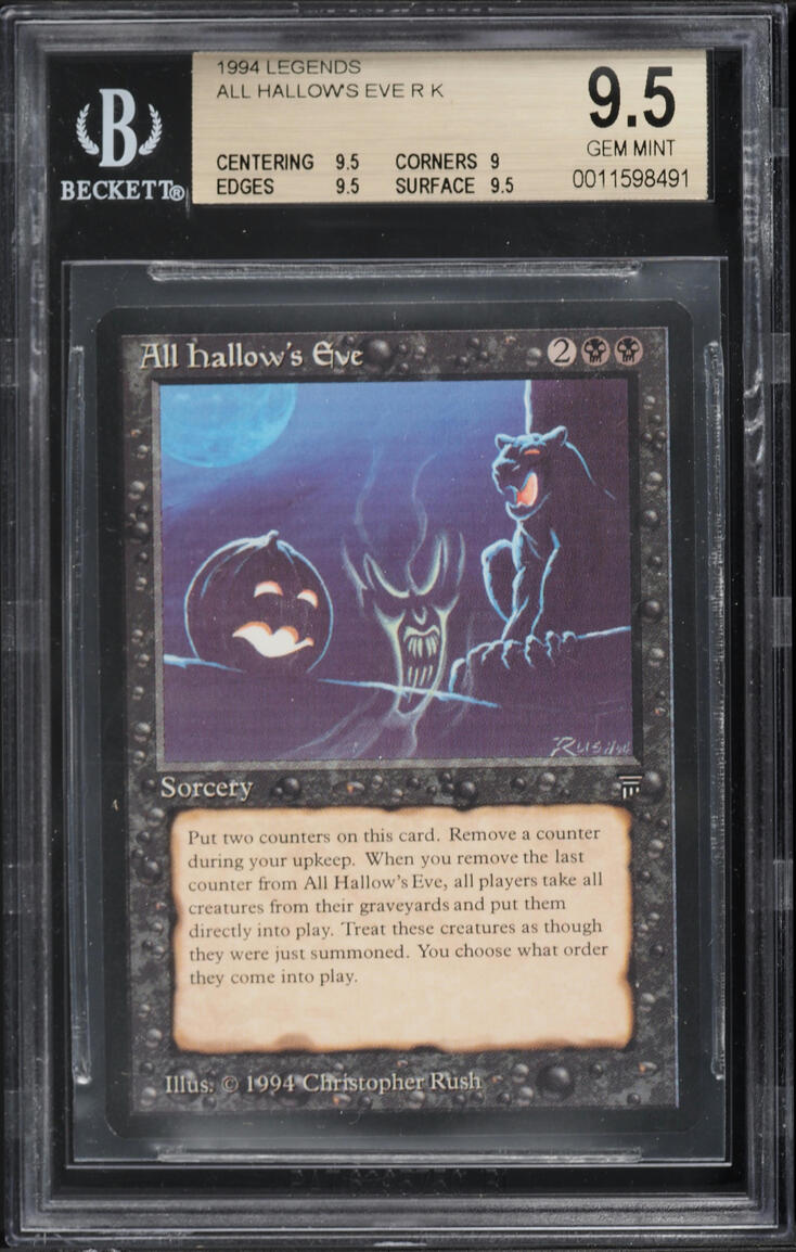 1994 Magic The Gathering MTG Legends All Hallow's Eve BGS 9.5 GEM MINT