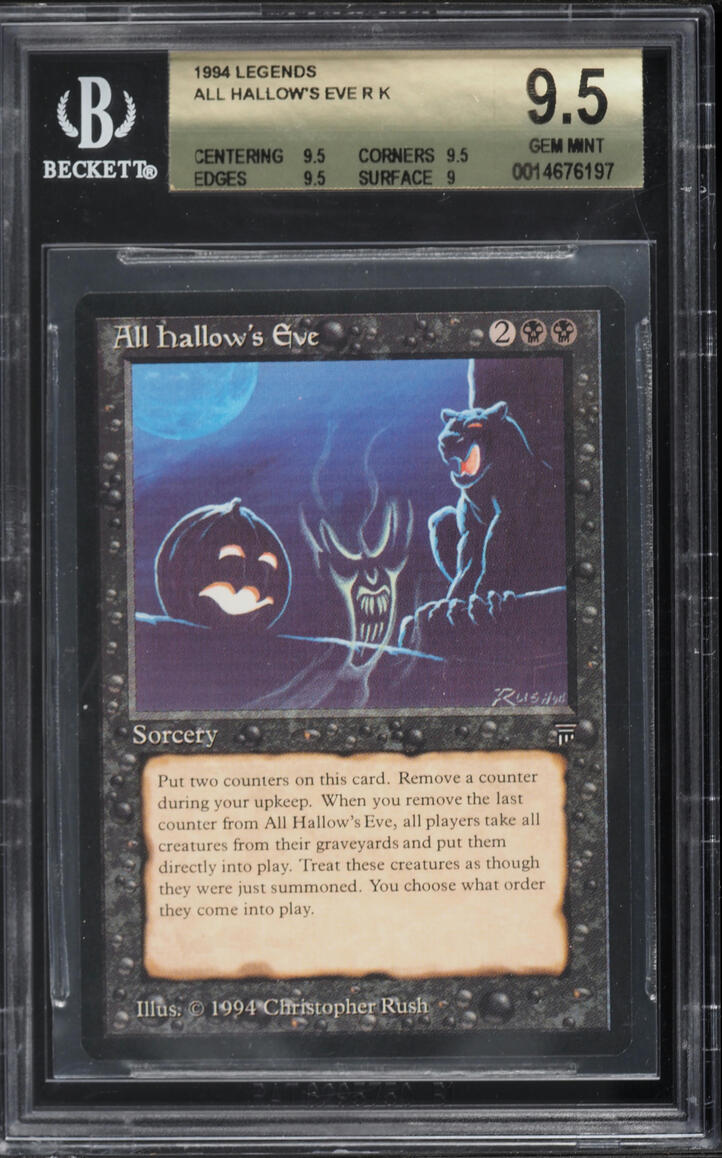 1994 Magic The Gathering MTG Legends All Hallow's Eve BGS 9.5 GEM MINT