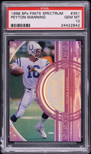1998 Ultra Masterpiece Peyton Manning ROOKIE 1/1 #201P BGS 8.5 NM