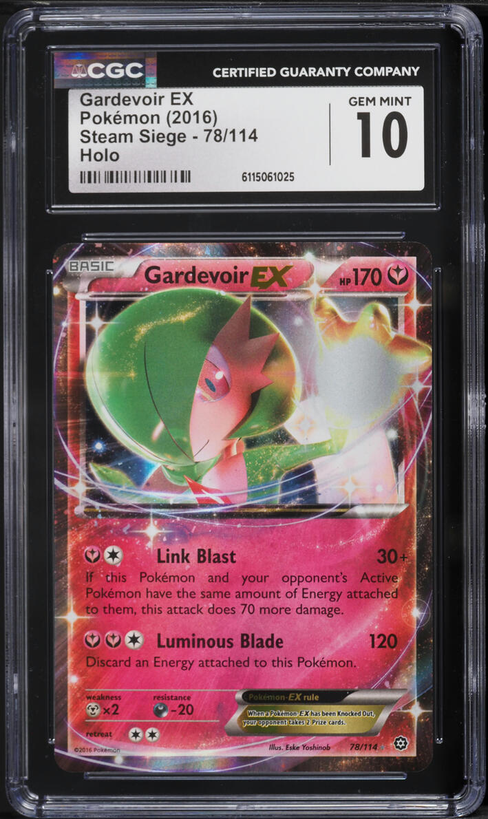 2016 Pokemon XY Steam Siege Holo Gardevoir EX #78 CGC 10 GEM MINT