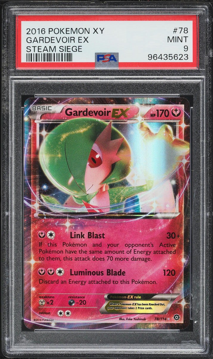 2016 Pokemon XY Steam Siege Holo Gardevoir EX #78 PSA 9 MINT