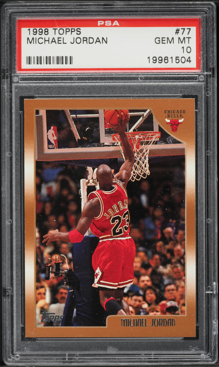 1998 Topps Basketball Michael Jordan #77 PSA 10 GEM MINT