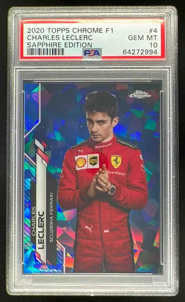 2020 Topps Chrome Formula 1 F1 Refractor Charles Leclerc #4 PSA 10