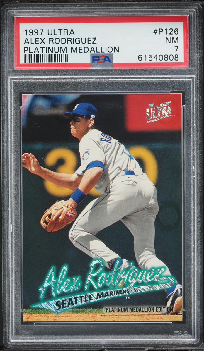 1997 Ultra Platinum Medallion Alex Rodriguez #P126 PSA 7 NRMT