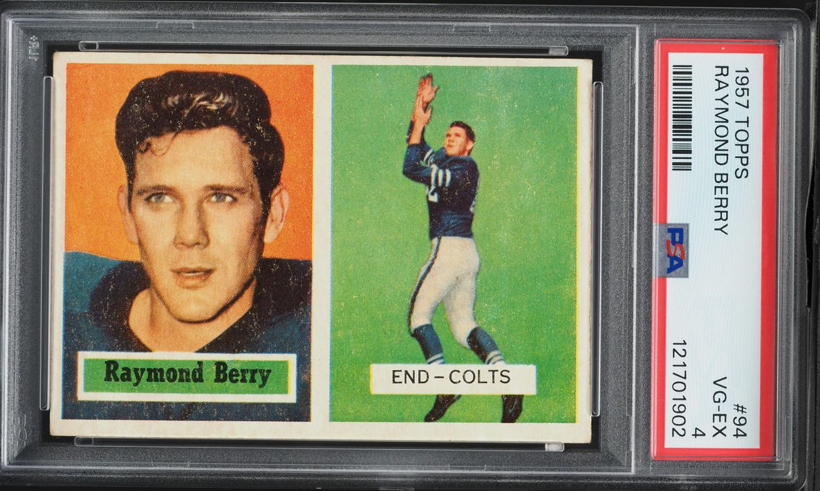 1957 Topps Football Raymond Berry #94 PSA 4 VGEX
