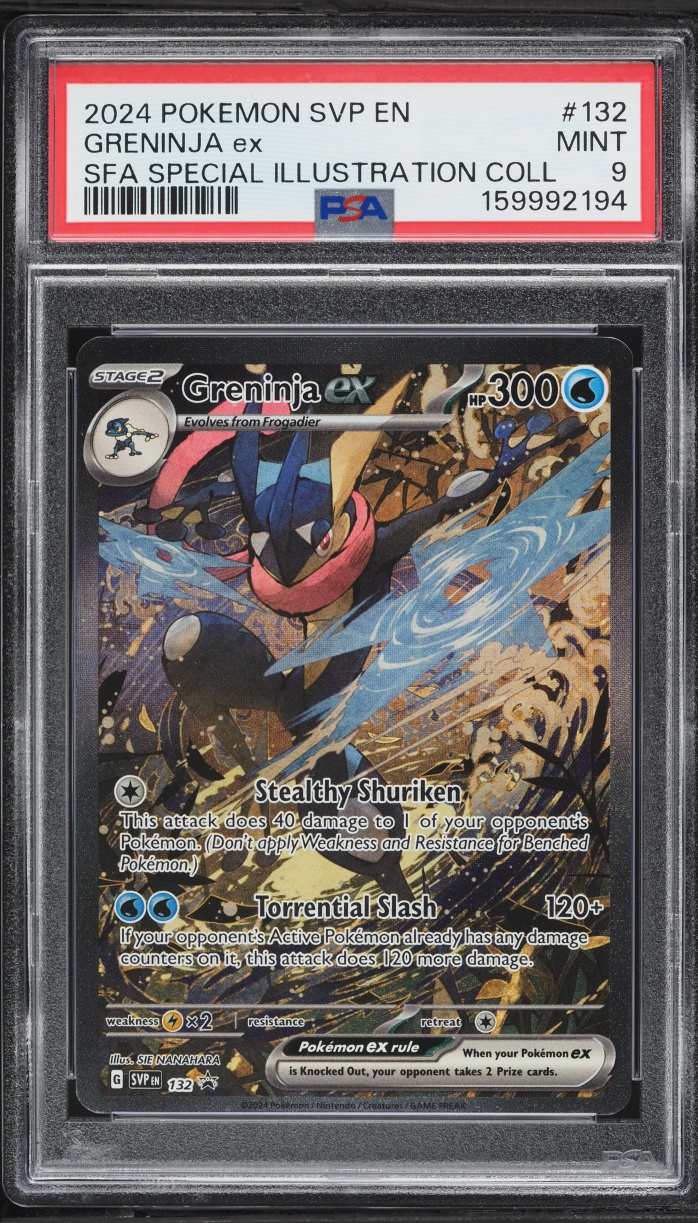 2024 Pokemon SV Promo Shrouded Fable Special Illustration Full Art Greninja ex #132 PSA 9 MINT