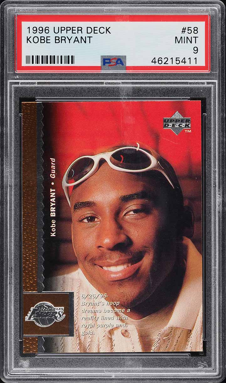 1996 Upper Deck Basketball Kobe Bryant ROOKIE #58 PSA 10 GEM