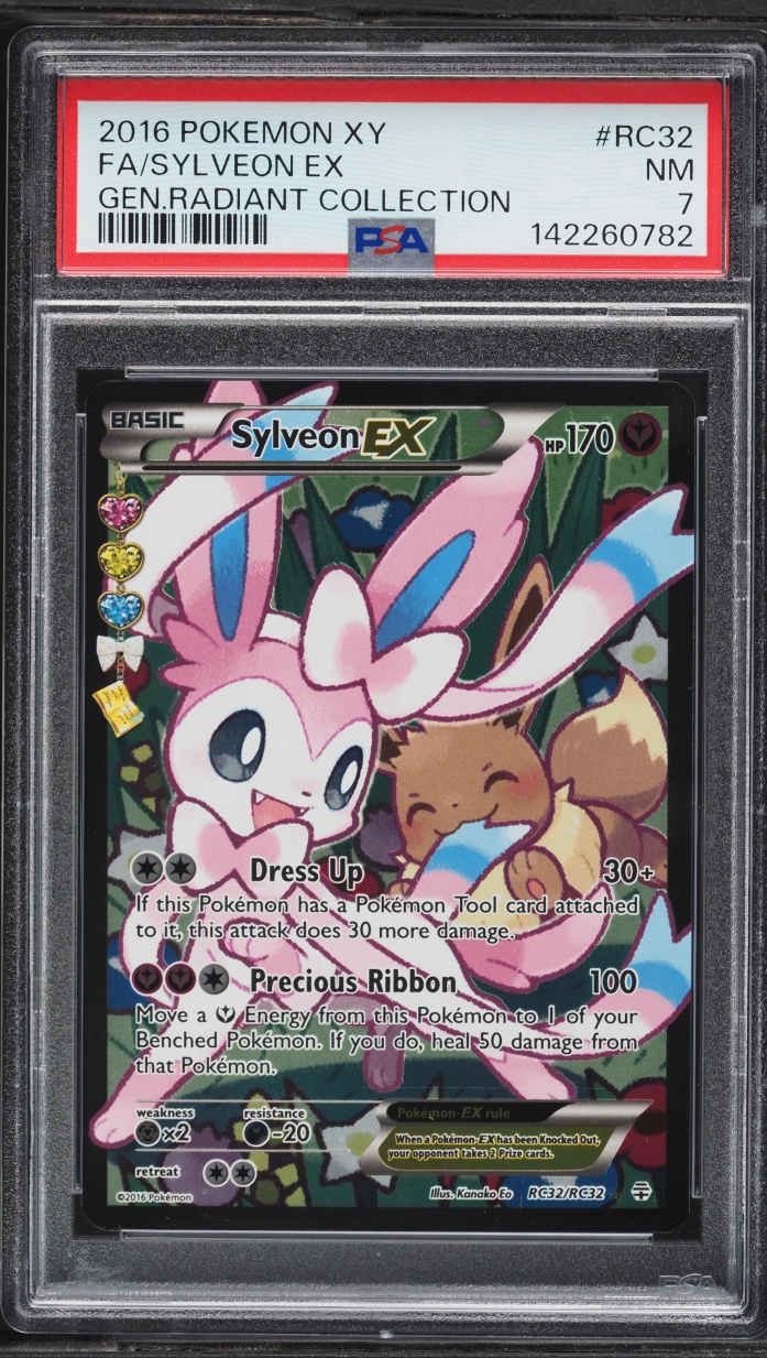 2016 Pokemon XY Generations Radiant Collection Full Art Sylveon EX #RC32 PSA 7 NRMT