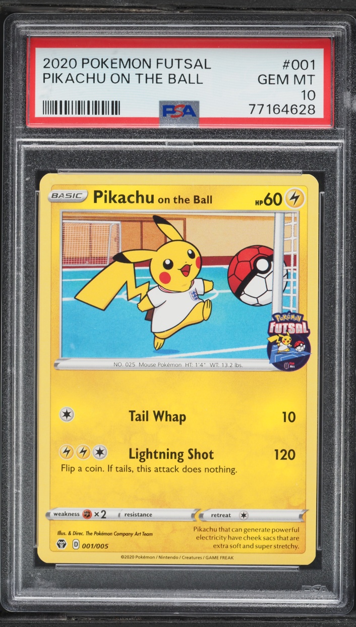 2020 Pokemon Sword & Shield Futsal Pikachu On The Ball #1 PSA 10 GEM MINT