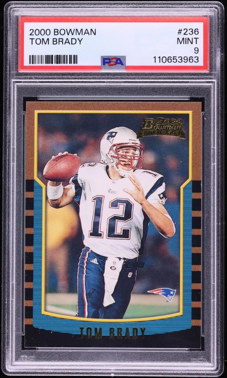 2000 Bowman Football Tom Brady ROOKIE #236 PSA 9 MINT