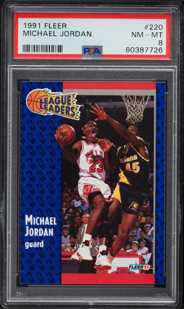 1991 Fleer Basketball Michael Jordan #220 PSA 8 NM-MT