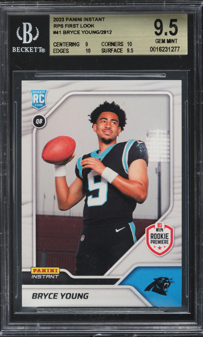 2023 Panini Instant First Look Bryce Young ROOKIE #41 BGS 9.5 GEM MINT