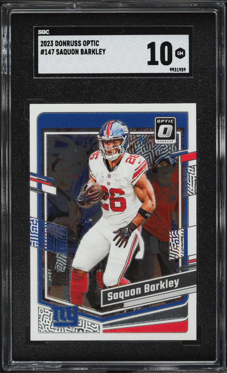 2023 Donruss Optic Saquon Barkley #147 SGC 10 GEM MINT