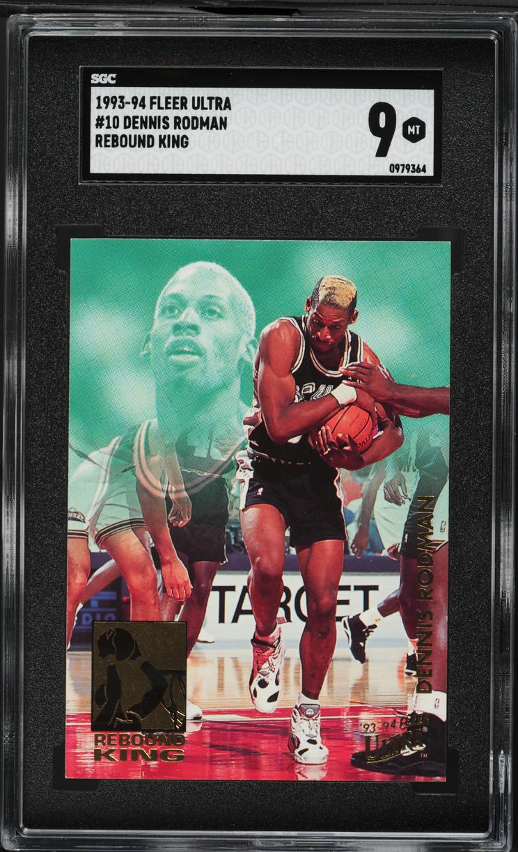 1993 Ultra Rebound King Dennis Rodman #10 SGC 9 MINT
