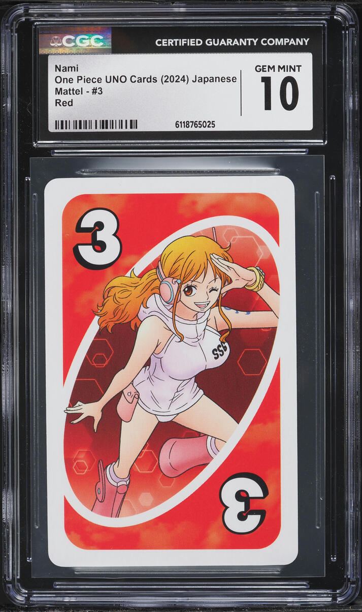 2024 One Piece Japanese UNO Red Nami CGC 10 GEM MINT on Fanatics Collect