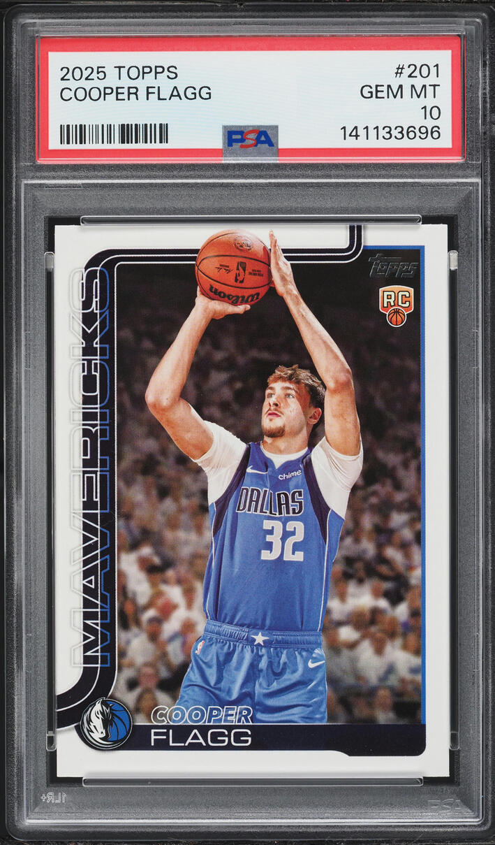 2025 Topps Basketball Cooper Flagg ROOKIE #201 PSA 10 GEM MINT