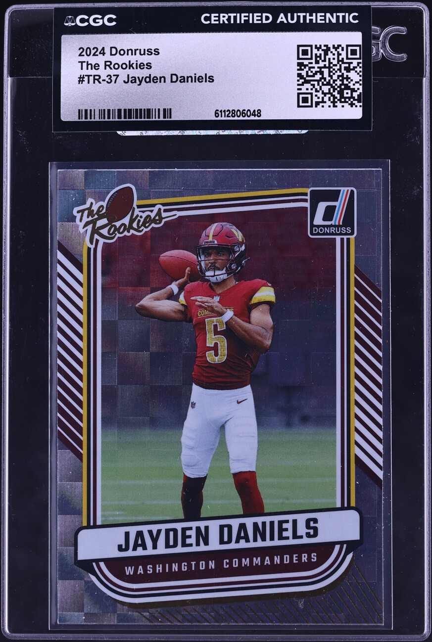 2024 Donruss The Rookies Jayden Daniels ROOKIE #TR-37 CGC AUTH