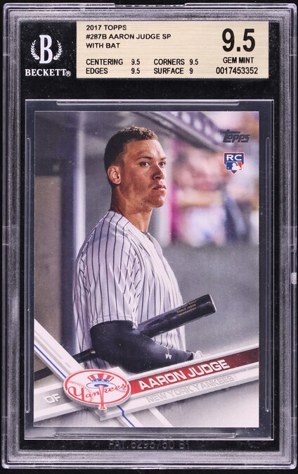 2017 Topps Chrome Pink Refractor Aaron Judge ROOKIE #169 PSA 10
