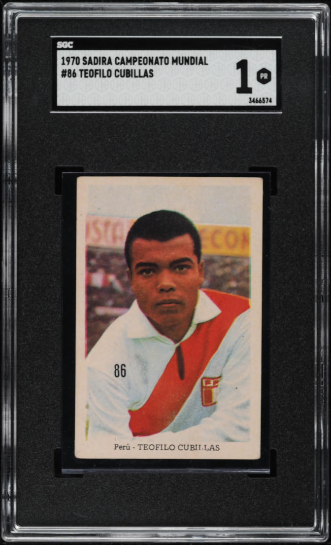 1970 Sadira Campeonato Mundial Teofilo Cubillas #86 SGC 1 PR