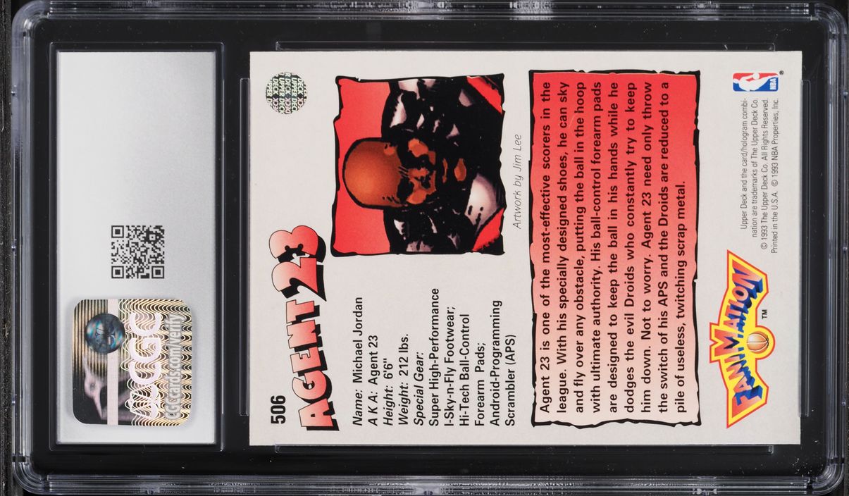 1992 Upper Deck Fanimation Michael Jordan #506 CGC 3 VG