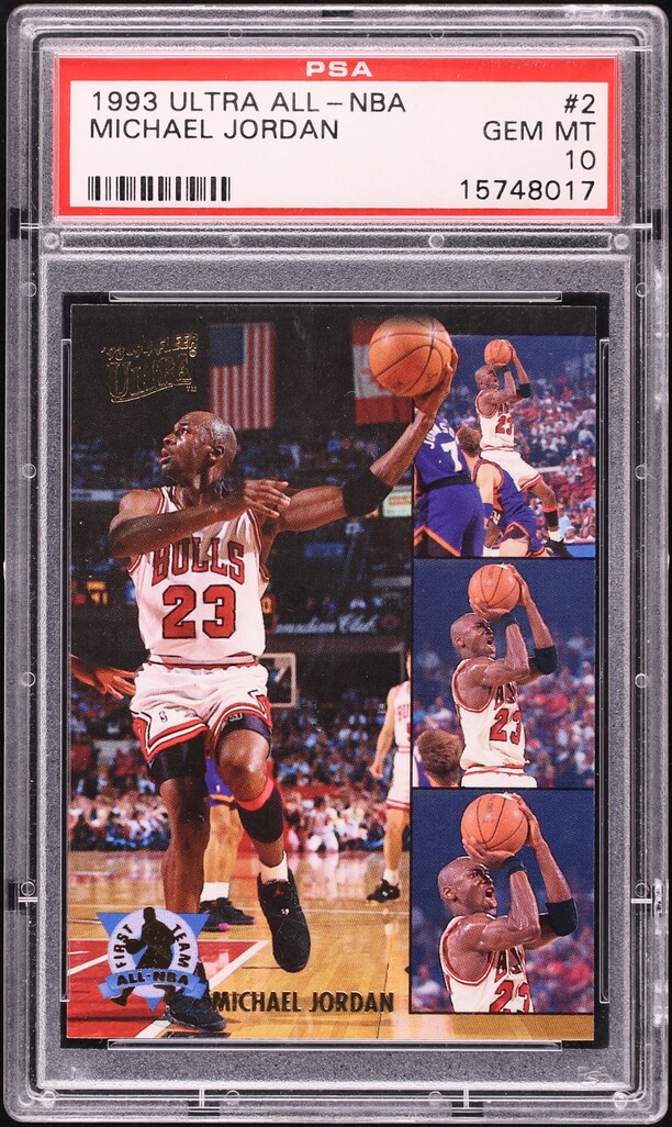 1993 Ultra All NBA Michael Jordan #2 PSA 10 GEM MINT