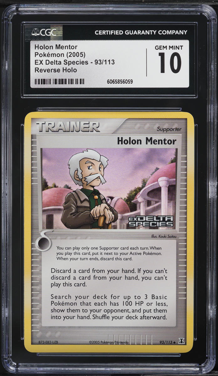 2005 Pokemon EX Delta Species Reverse Holo Holon Mentor #93 CGC 10 GEM MINT