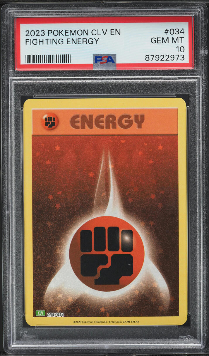 2023 Pokemon TCG Classic Collection Holo Fighting Energy #34 PSA 10 GEM MINT