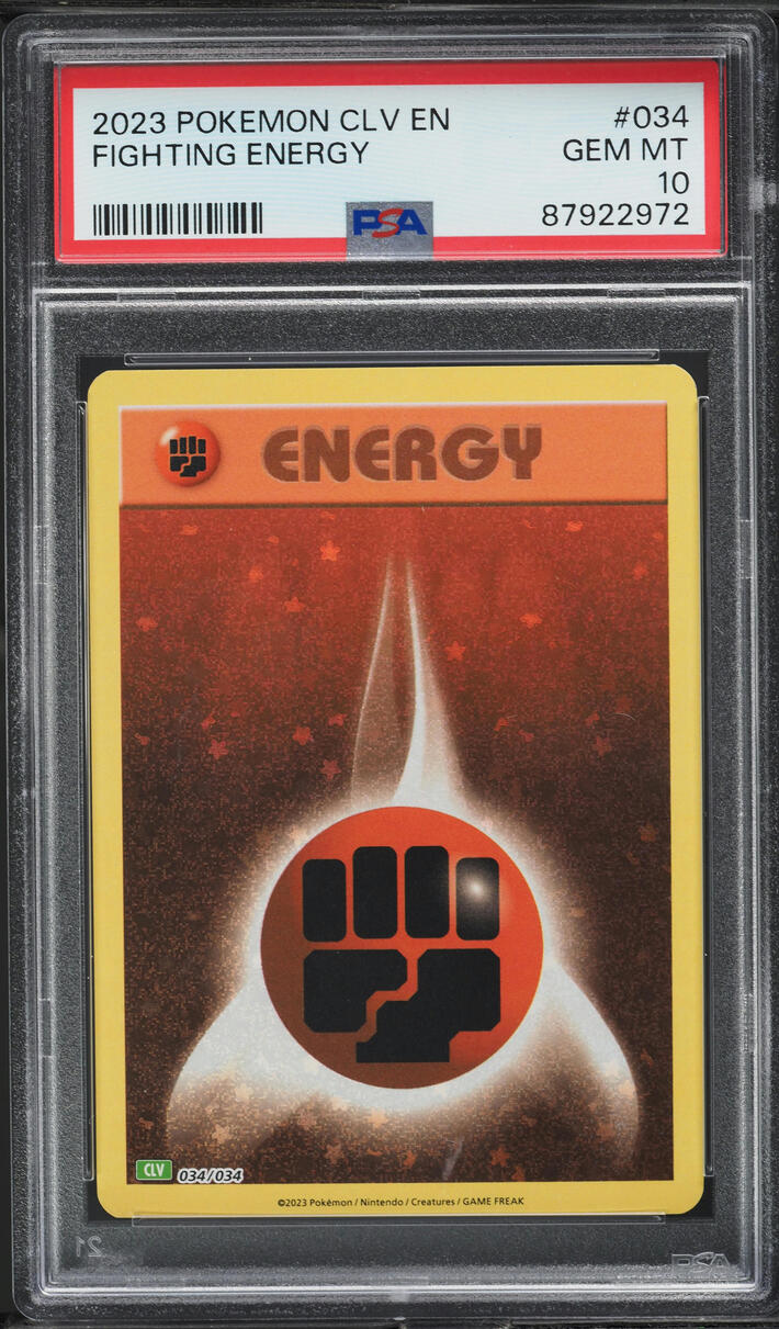 2023 Pokemon TCG Classic Collection Holo Fighting Energy #34 PSA 10 GEM MINT