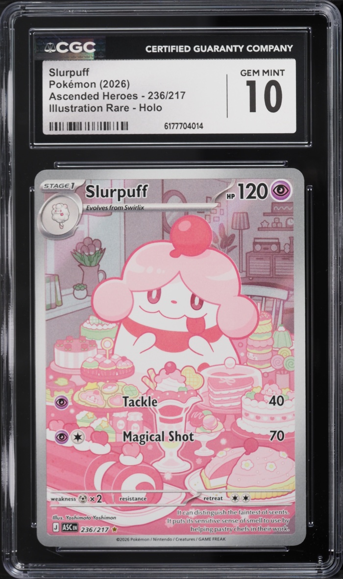 2026 Pokemon Mega Evolution Ascended Heroes IR Slurpuff #236 CGC 10 GEM MINT