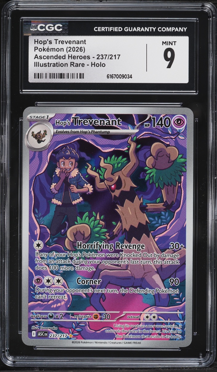 2026 Pokemon Mega Evolution Ascended Heroes IR Hop's Trevenant #237 CGC 9 MINT