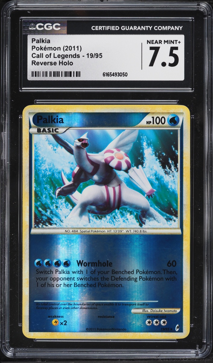 2011 Pokemon Call Of Legends Reverse Holo Palkia #19 CGC 7.5 NRMT+