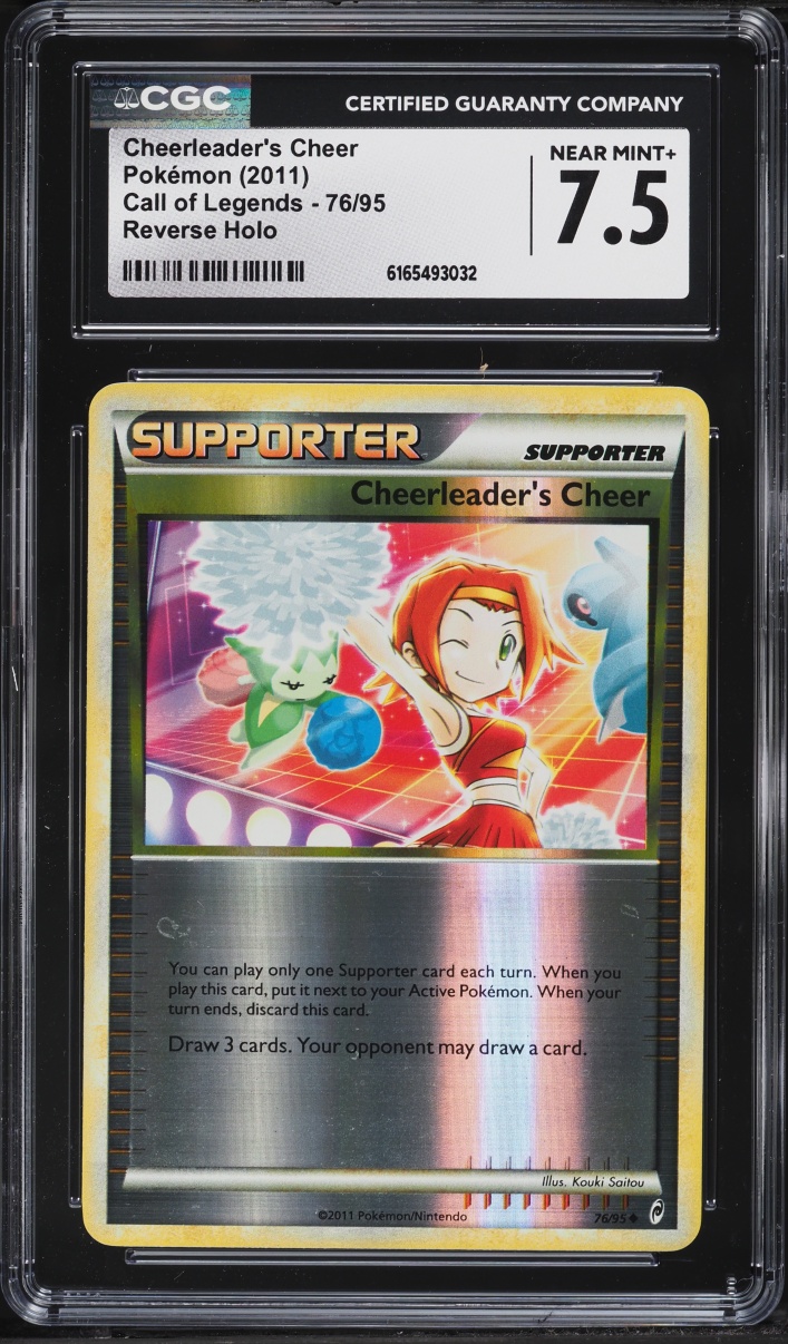 2011 Pokemon Call Of Legends Reverse Holo Cheerleader's Cheer #76 CGC 7.5 NRMT+
