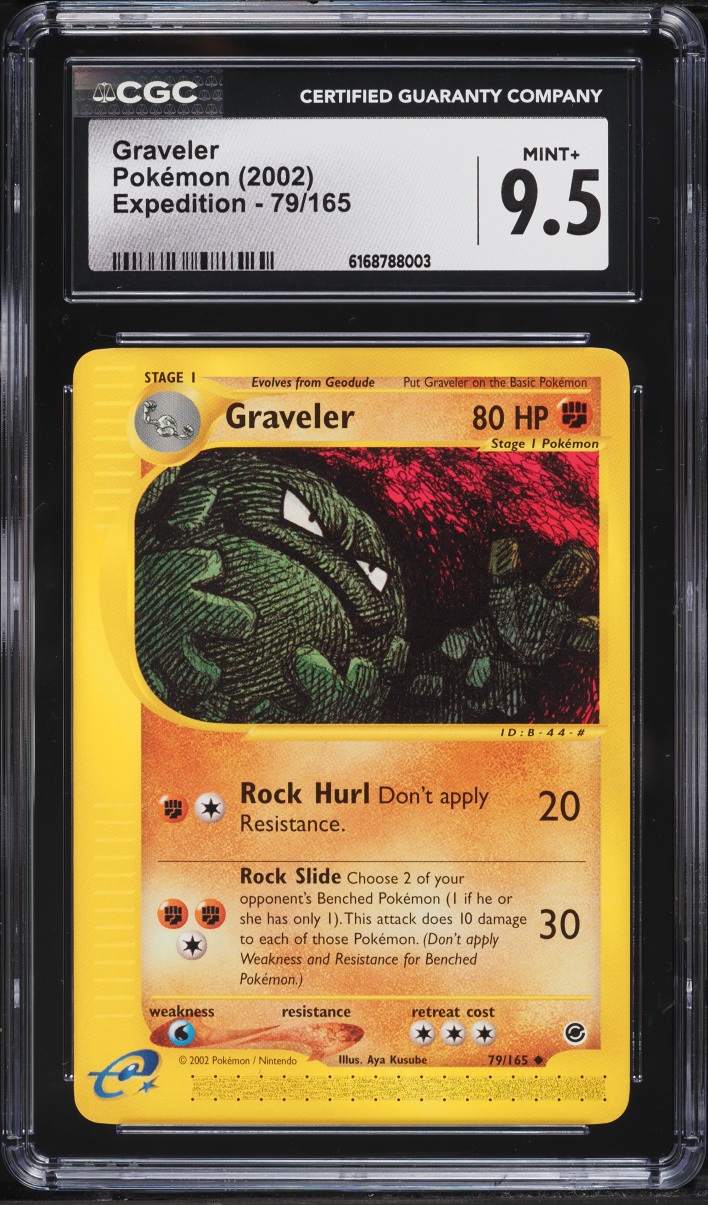 2002 Pokemon Expedition Graveler #79 CGC 9.5 MINT+