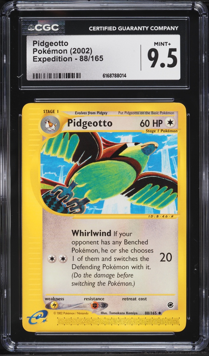 2002 Pokemon Expedition Pidgeotto #88 CGC 9.5 MINT+