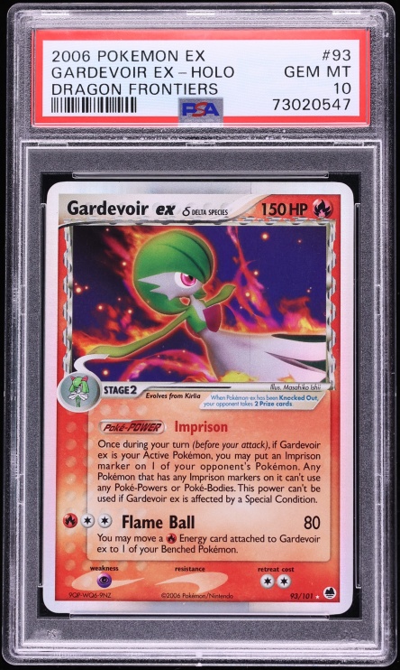 2006 Pokemon EX Dragon Frontiers Holo Gardevoir Ex #93 PSA 10 GEM MINT